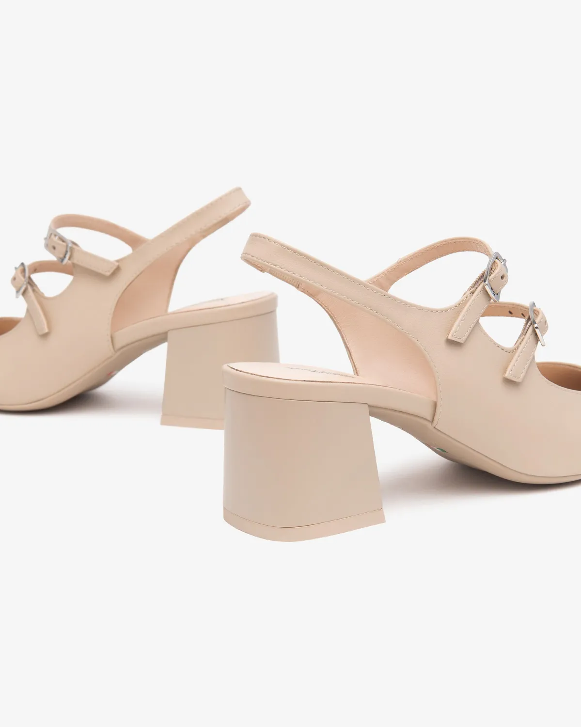 NeroGiardini slingback piele naturala dama toc mic elegant