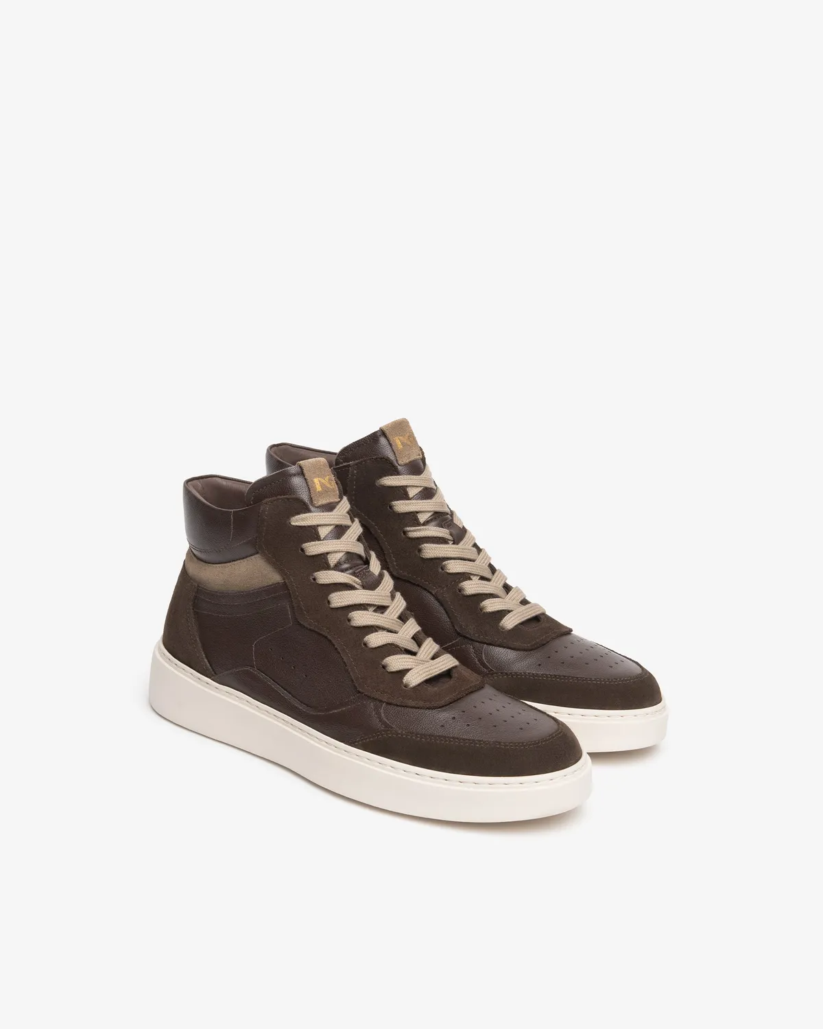 NeroGiardini sneakers inalti barbati piele cu fermoar