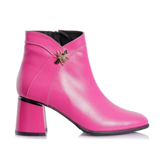 Catinca Shoes G441 RZ ghete dama piele naturala roz