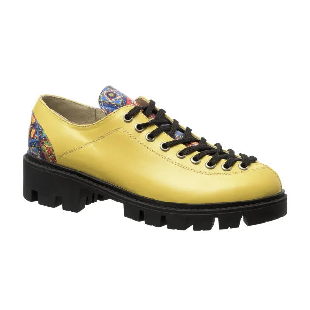 Catinca Shoes X2 GBM3D pantofi dama galbeni piele naturala