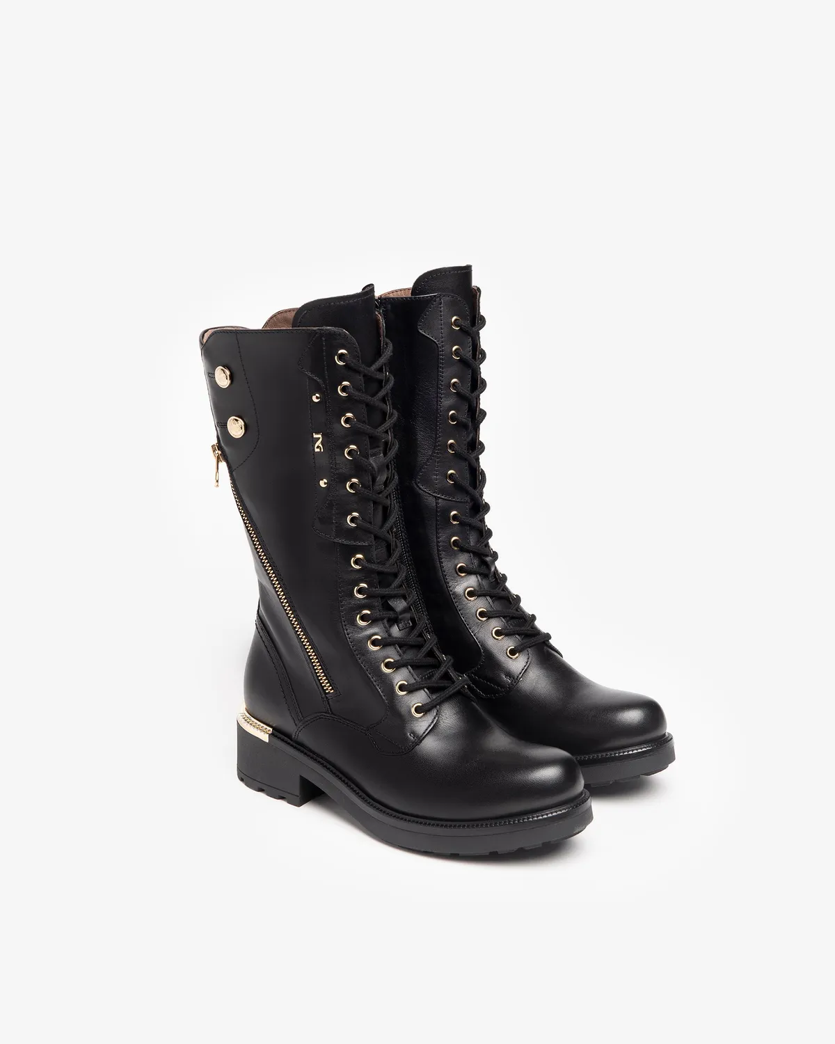Cizme piele damă NeroGiardini 35-41 stil combat