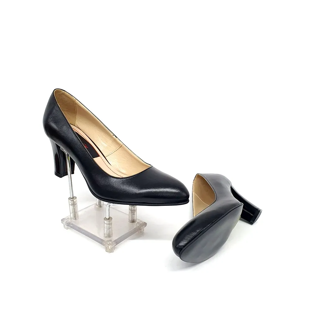 Catinca Shoes A28 NB pantofi dama piele negru box
