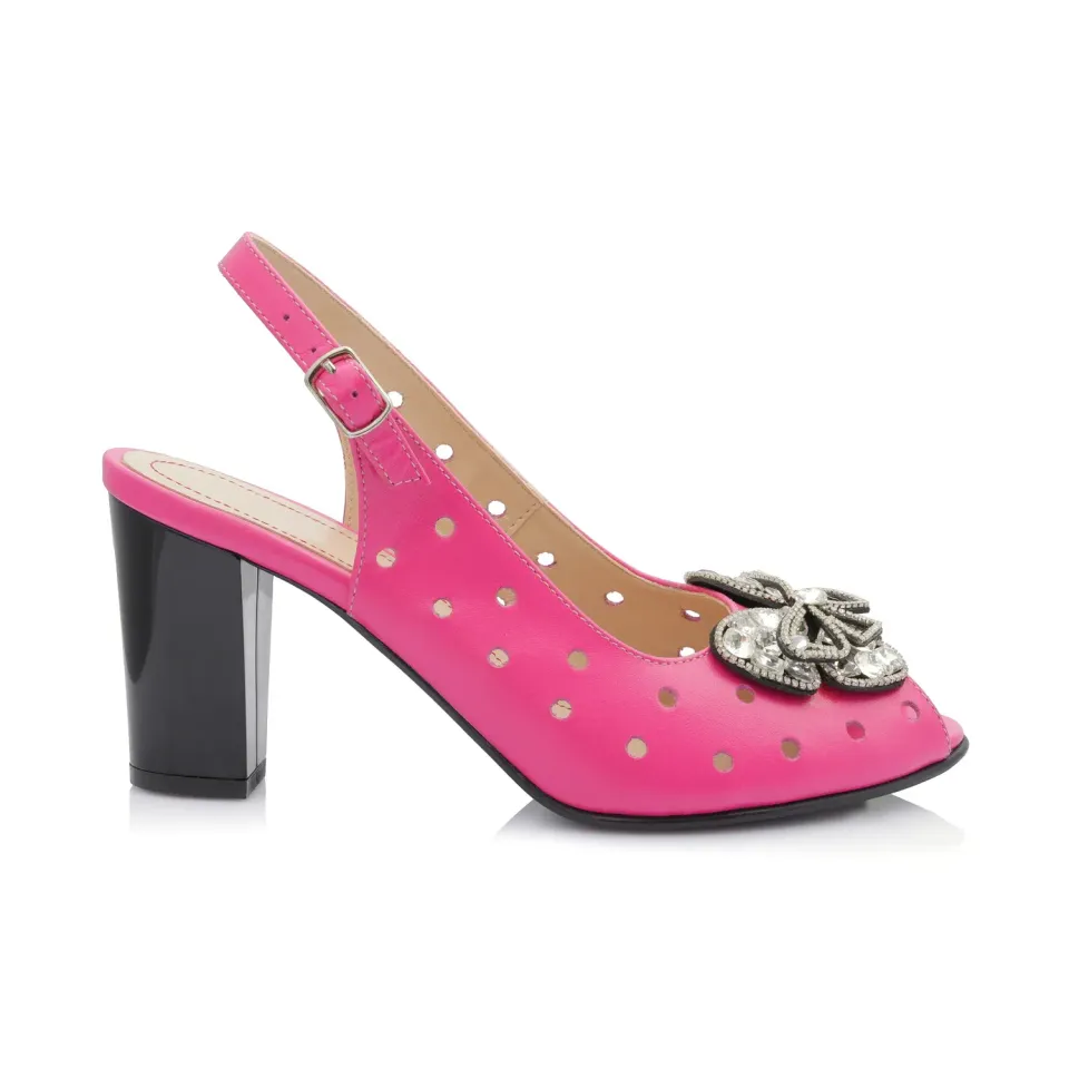Catinca Shoes F24F ROZ sandale dama piele roz box