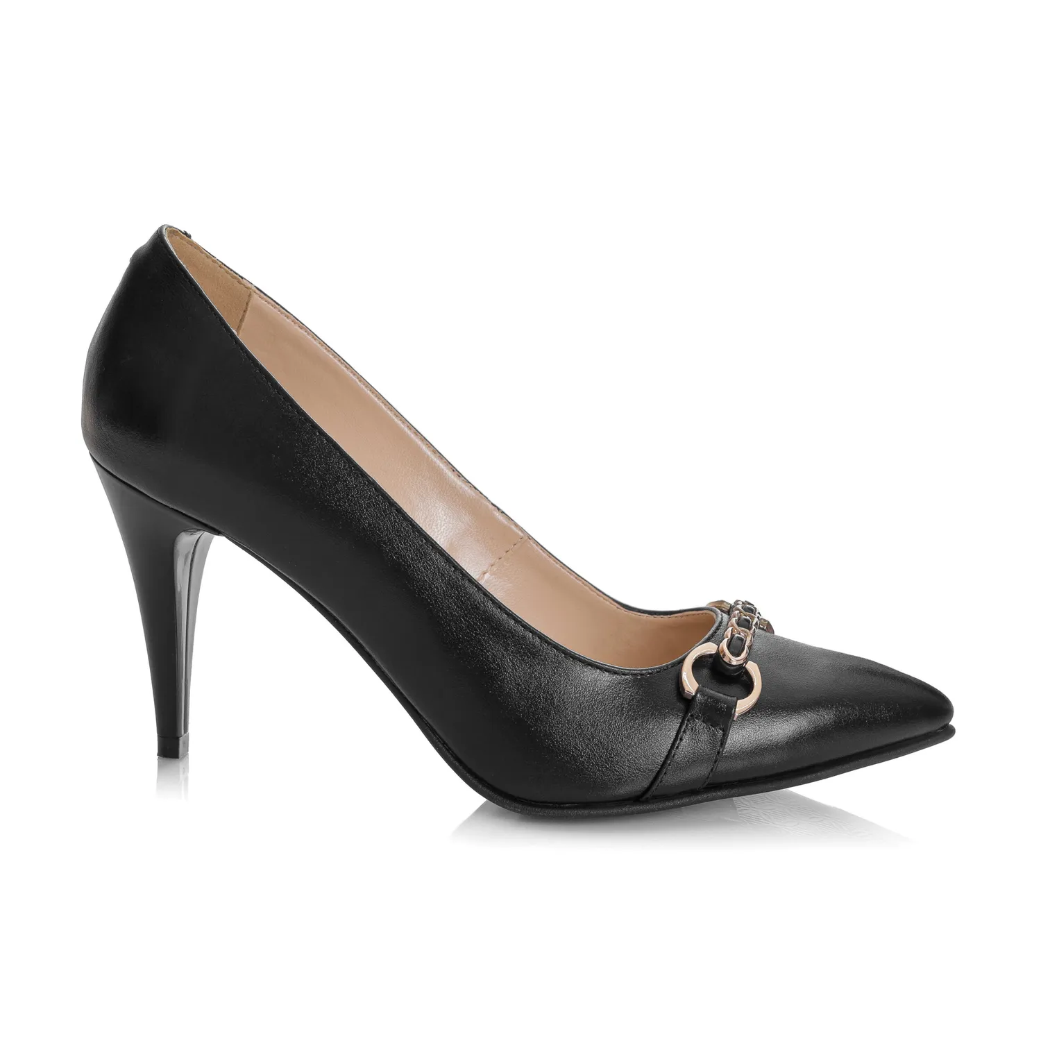 Catinca Shoes A55 N pantofi dama piele negru box