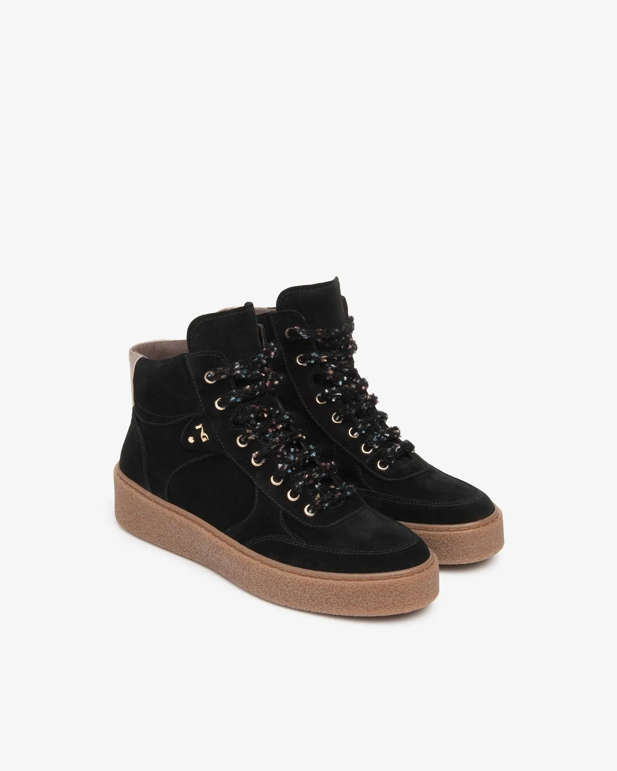 NeroGiardini sneakers dama piele intoarsa cu platforma