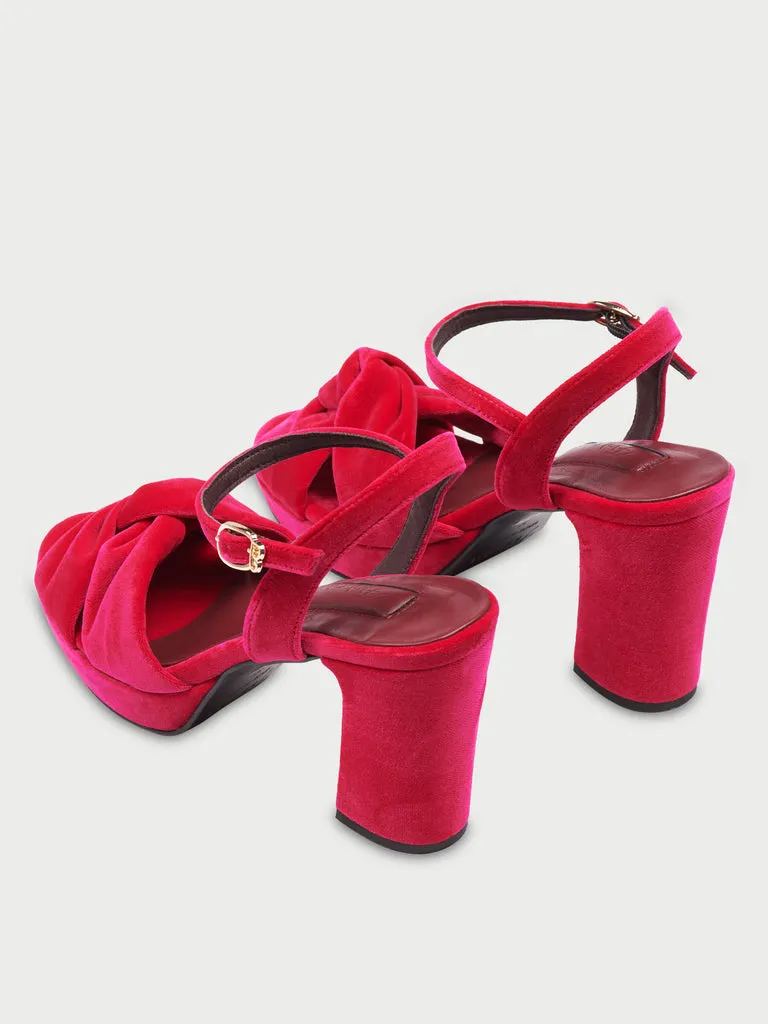 Flagelus Mushu Sandal Pink sandale roz toc 9 cm