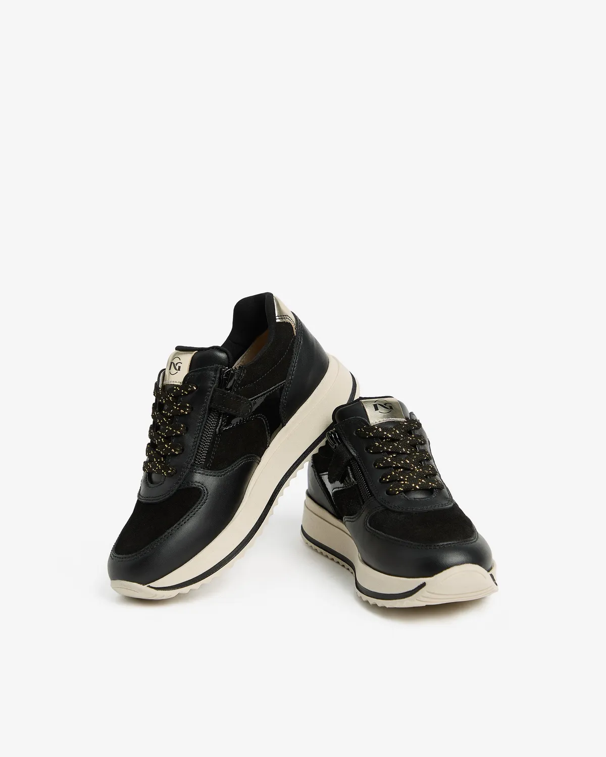 NeroGiardini sneakers fete piele cu talpa usoara