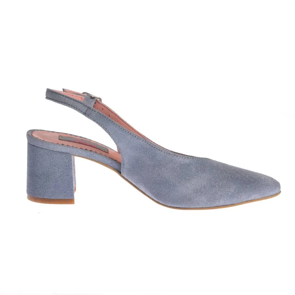 Ana Urbana New Orleans pantofi slingback albastri