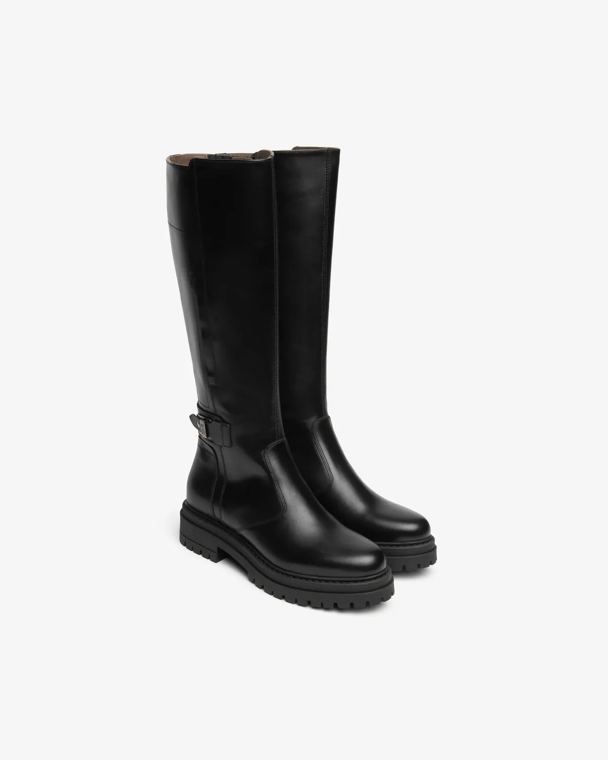 NeroGiardini cizme piele dama toc 4 cm fermoar