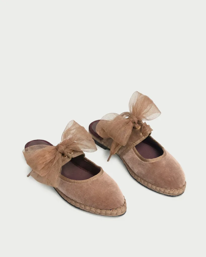 Flagelus Cinna Brown pantofi catifea maro