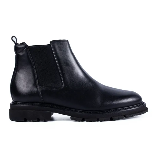 Lucas Shoes Chelsea ghete barbati negre piele naturala