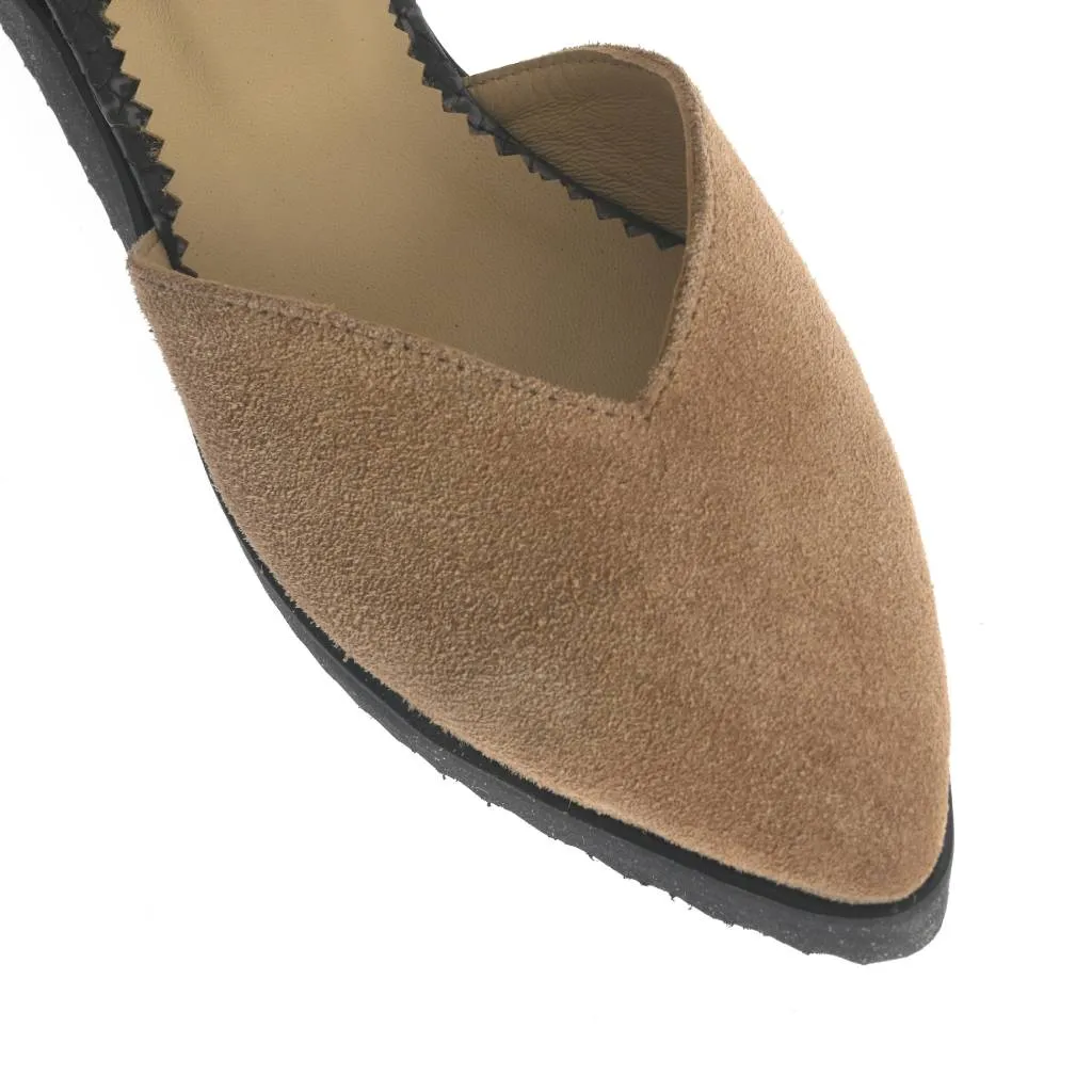Ana Urbana Shoes Warsaw balerini maro-negru piele