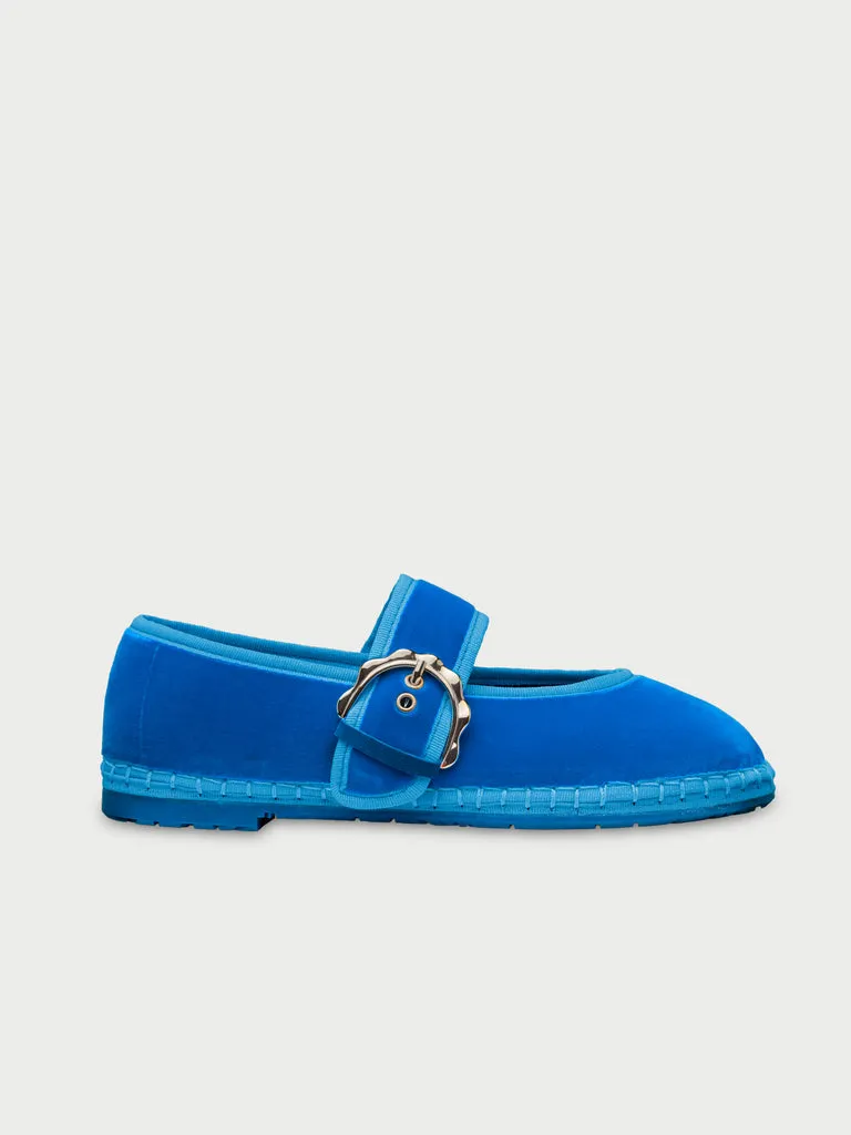 Flagelus Lady Sophie Blue pantofi Mary Jane albastri