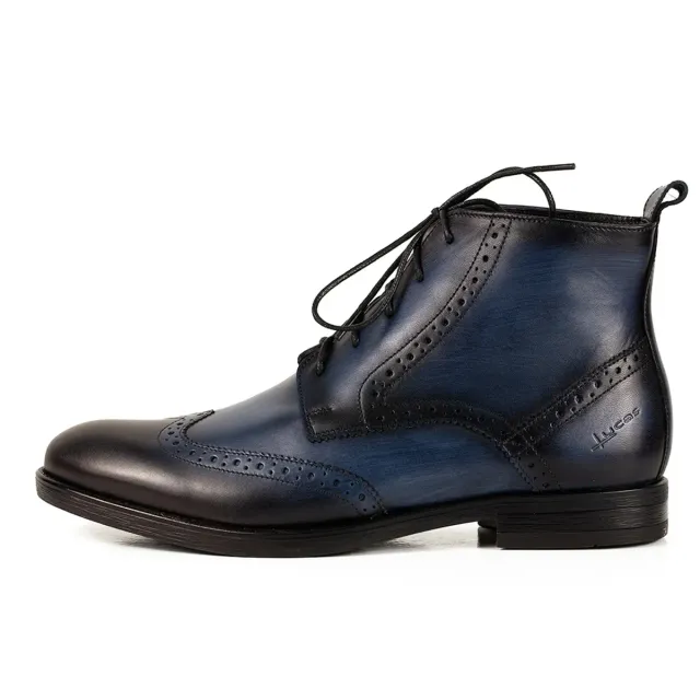Lucas Shoes Ghete 850 ghete barbati albastre piele