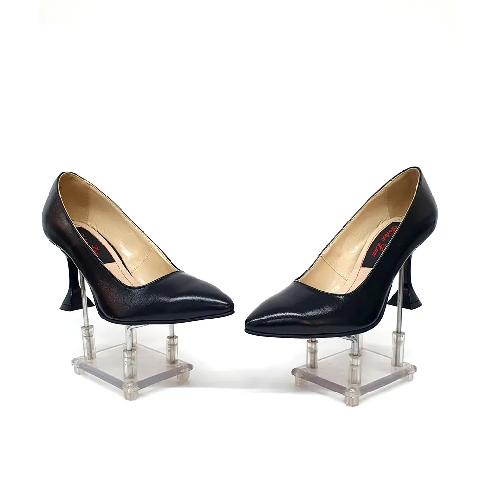 Catinca Shoes A16 NB pantofi piele naturala negru box