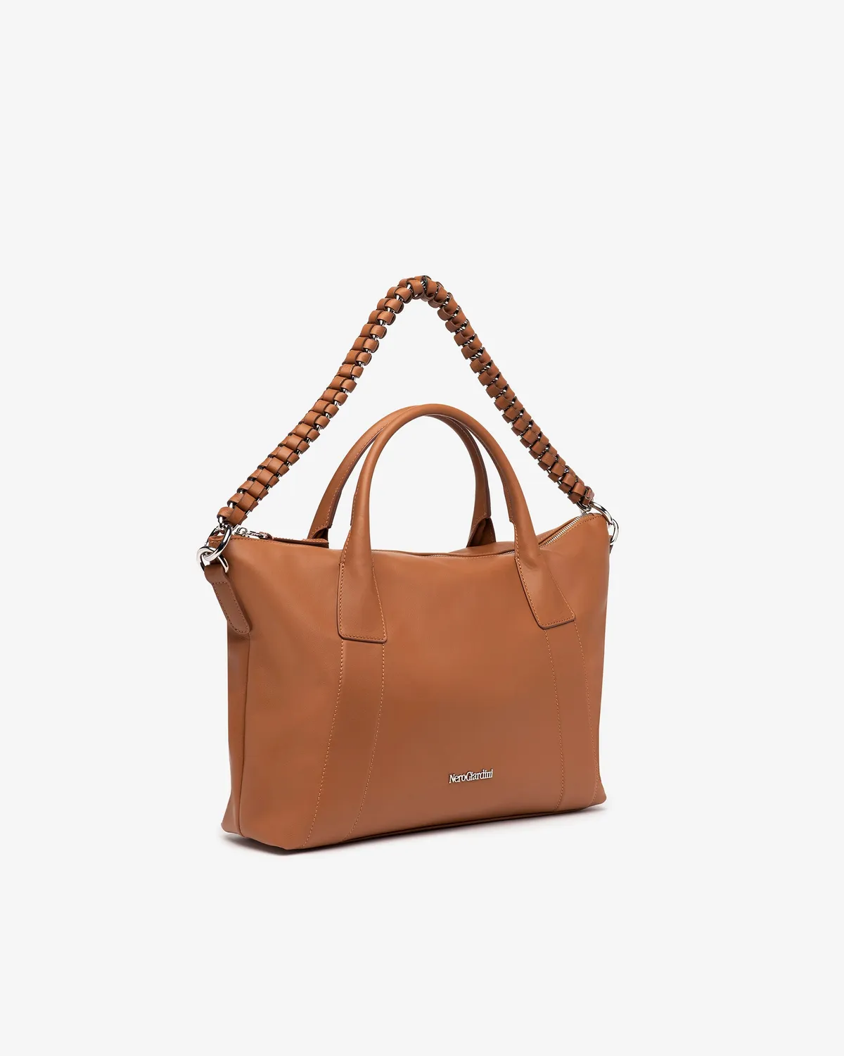Geanta shopping NeroGiardini piele dama Made in Italy
