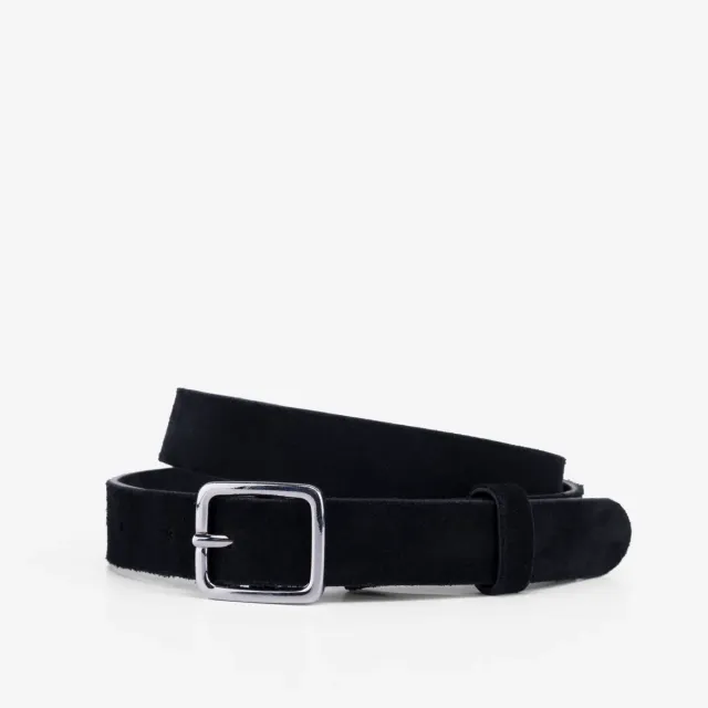 Cecilia Bringheli Semplice Silver Squadra curea neagra piele intoarsa