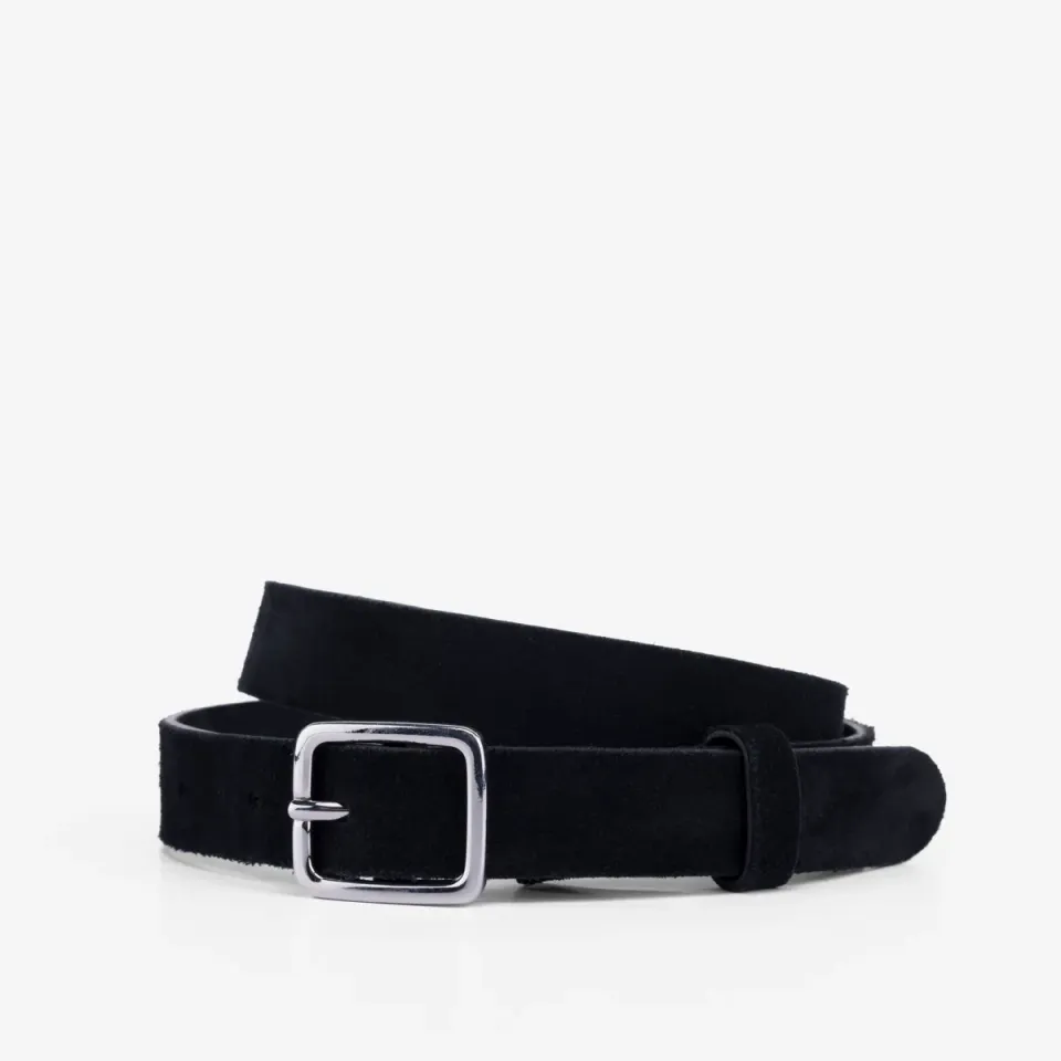 Cecilia Bringheli Semplice Silver Squadra curea neagra piele intoarsa