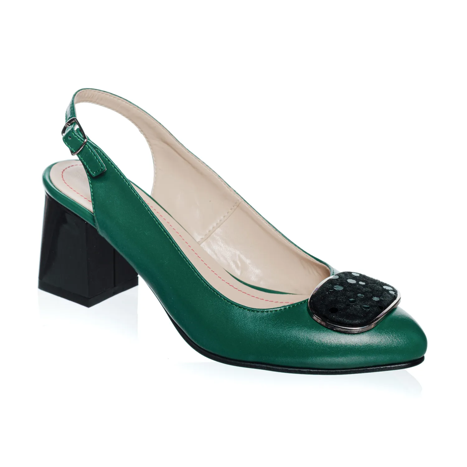 Catinca Shoes D38 VPV sandale dama piele verde ponei