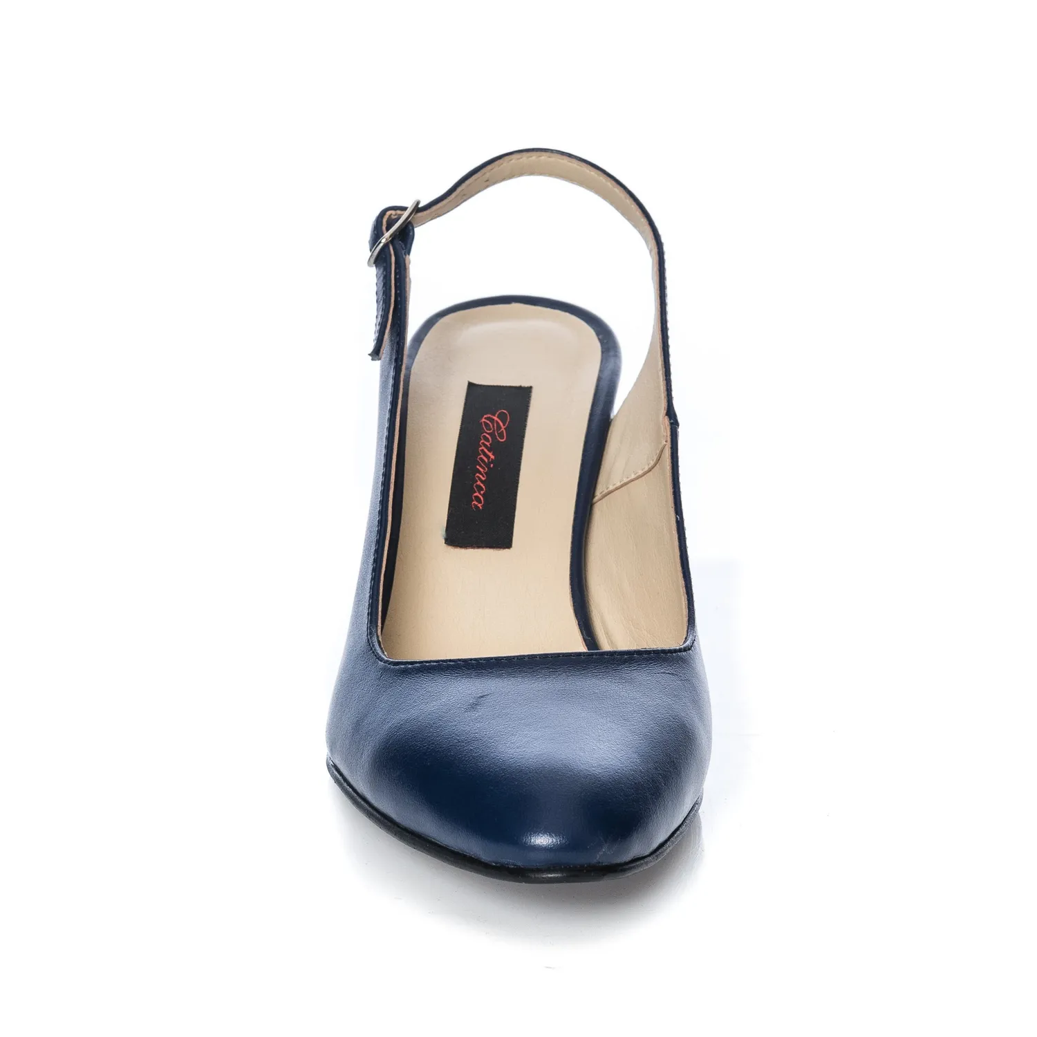 Catinca Shoes V7 BTD sandale dama bleu dungi piele naturala
