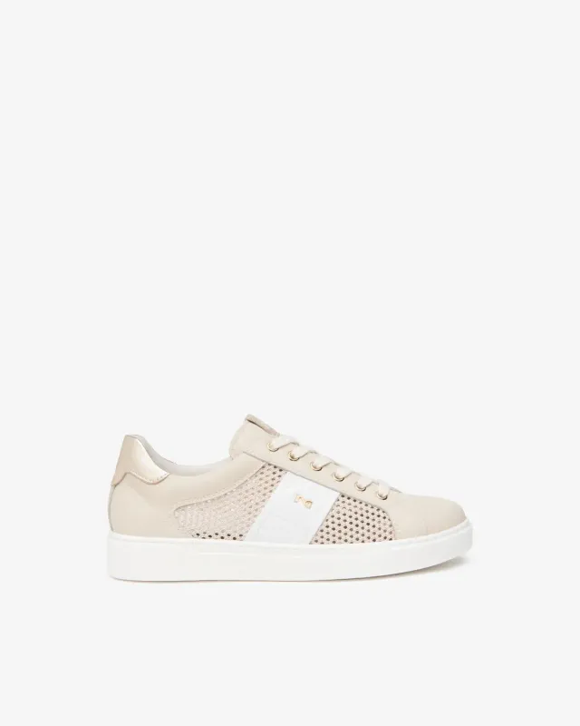 Sneakers damă NeroGiardini piele și material tehnic