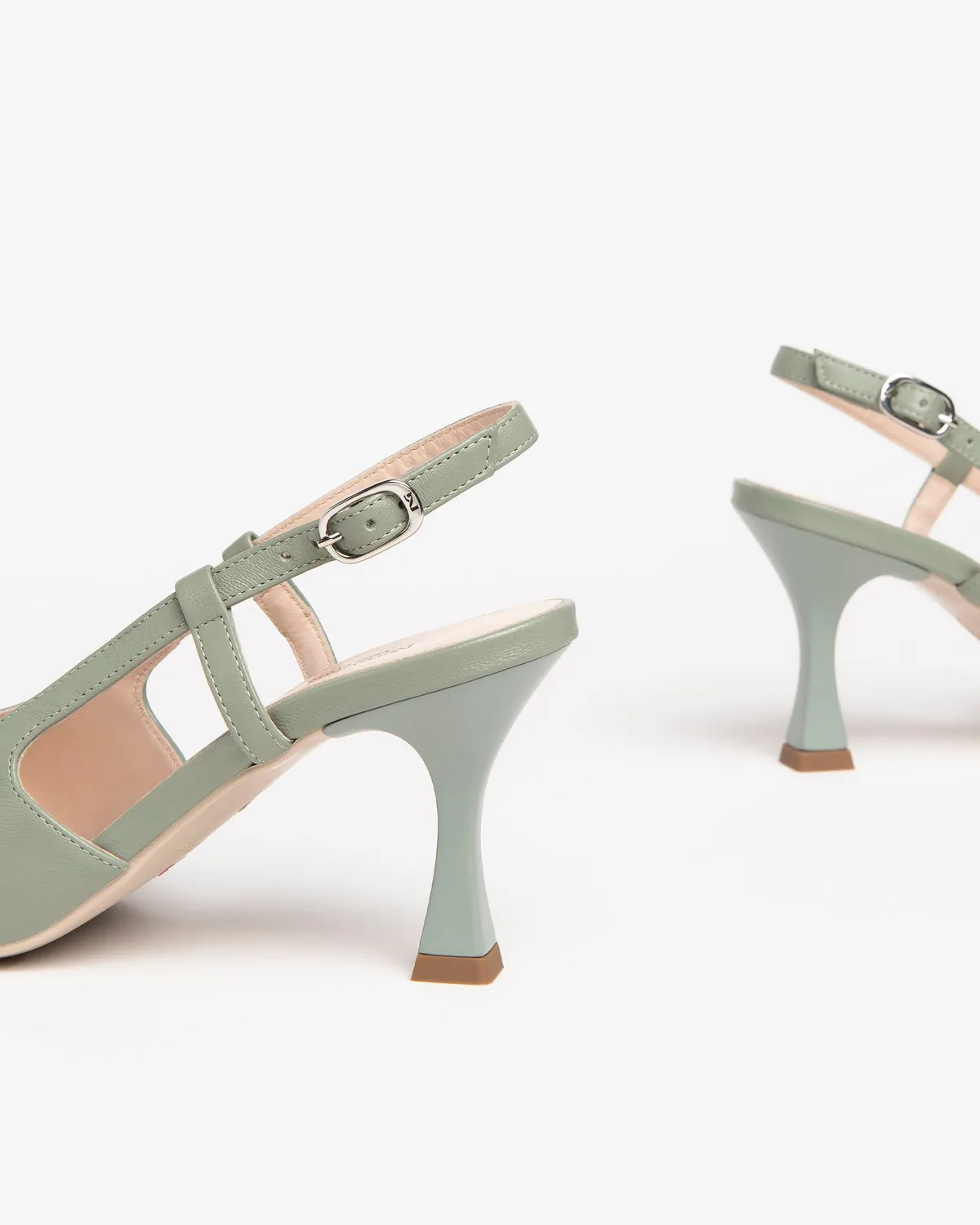 NeroGiardini pantofi toc piele dama slingback vara