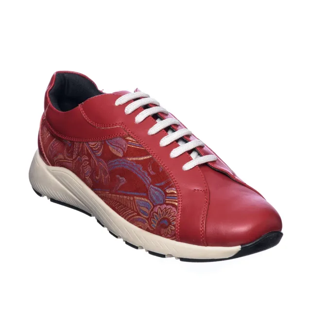 Catinca Shoes AD9 RSR pantofi sport piele rosu