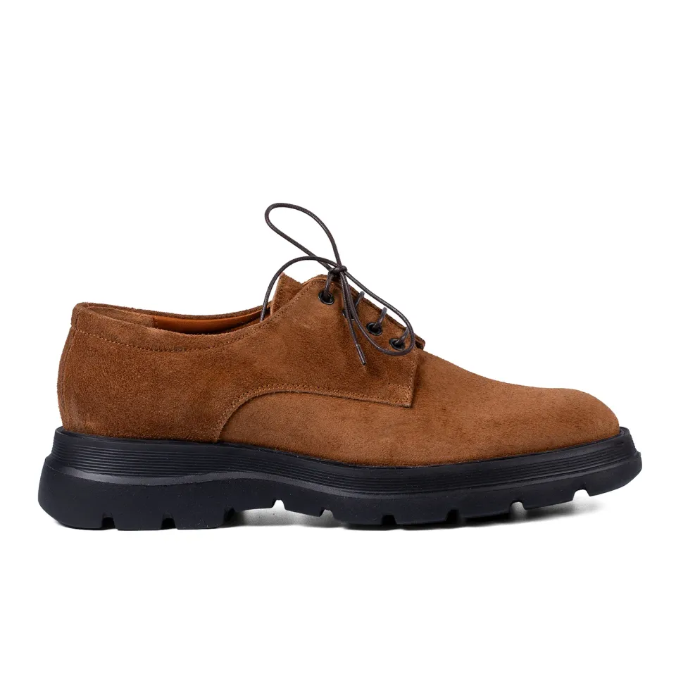 Lucas Shoes Casual 346 1009 pantofi barbati maro velur