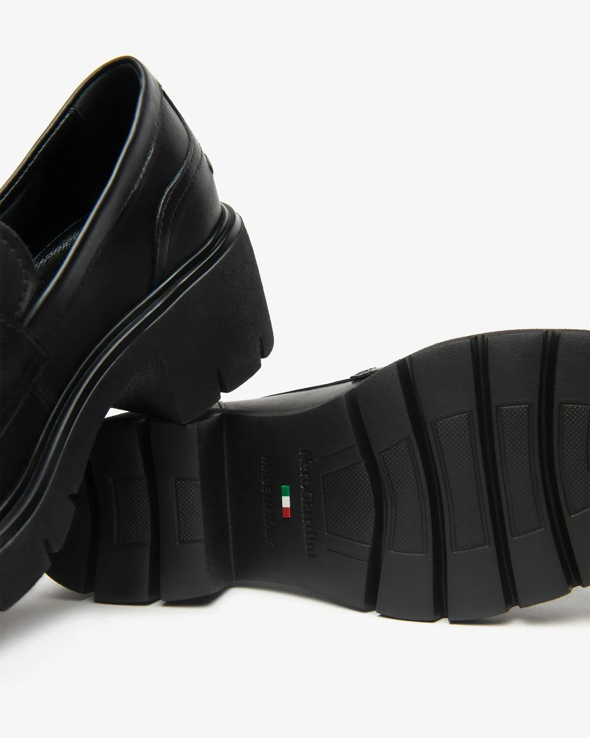 Mocasini Dama NeroGiardini cu Toc 60 mm Piele