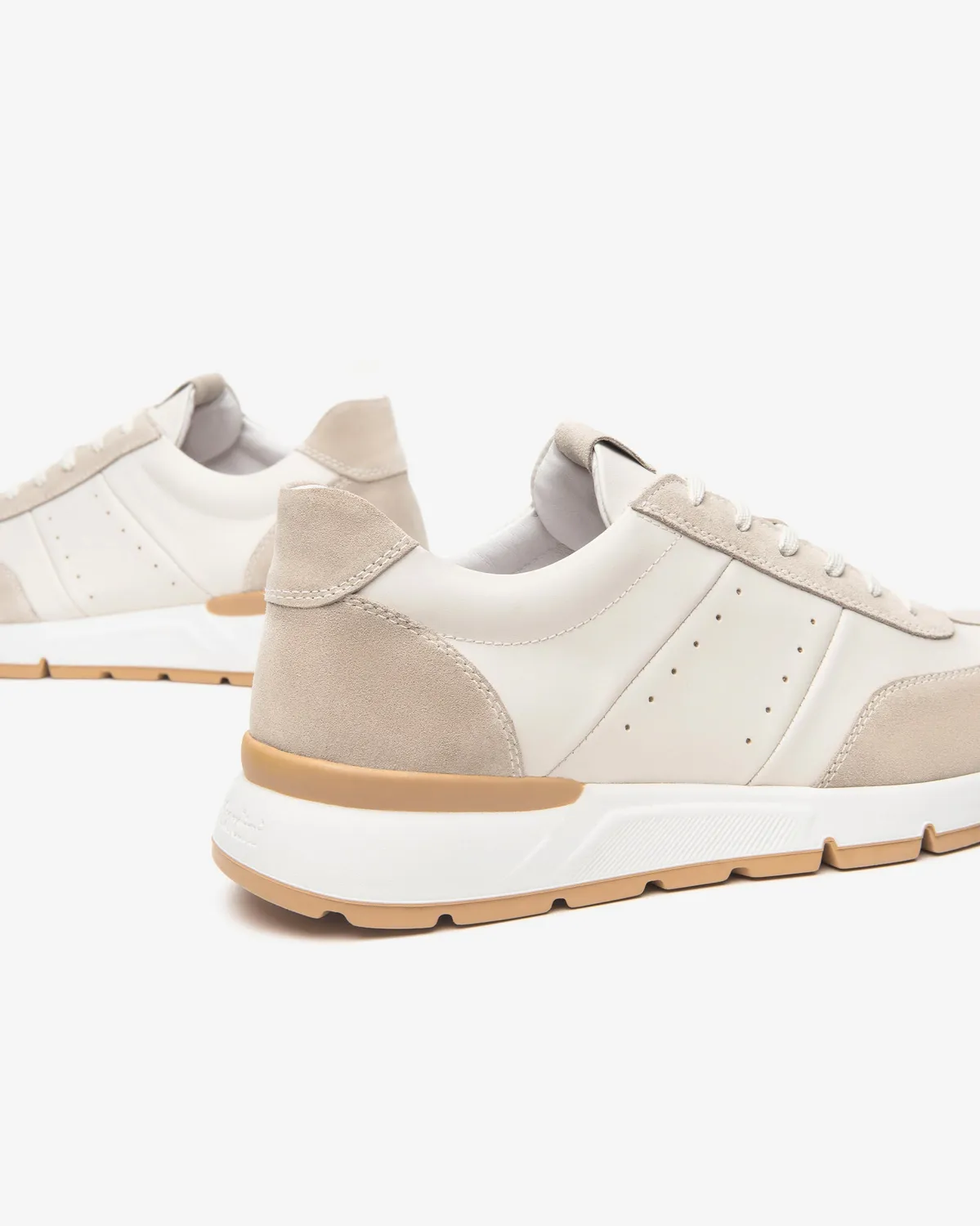Sneakers bărbați NeroGiardini piele și piele întoarsă
