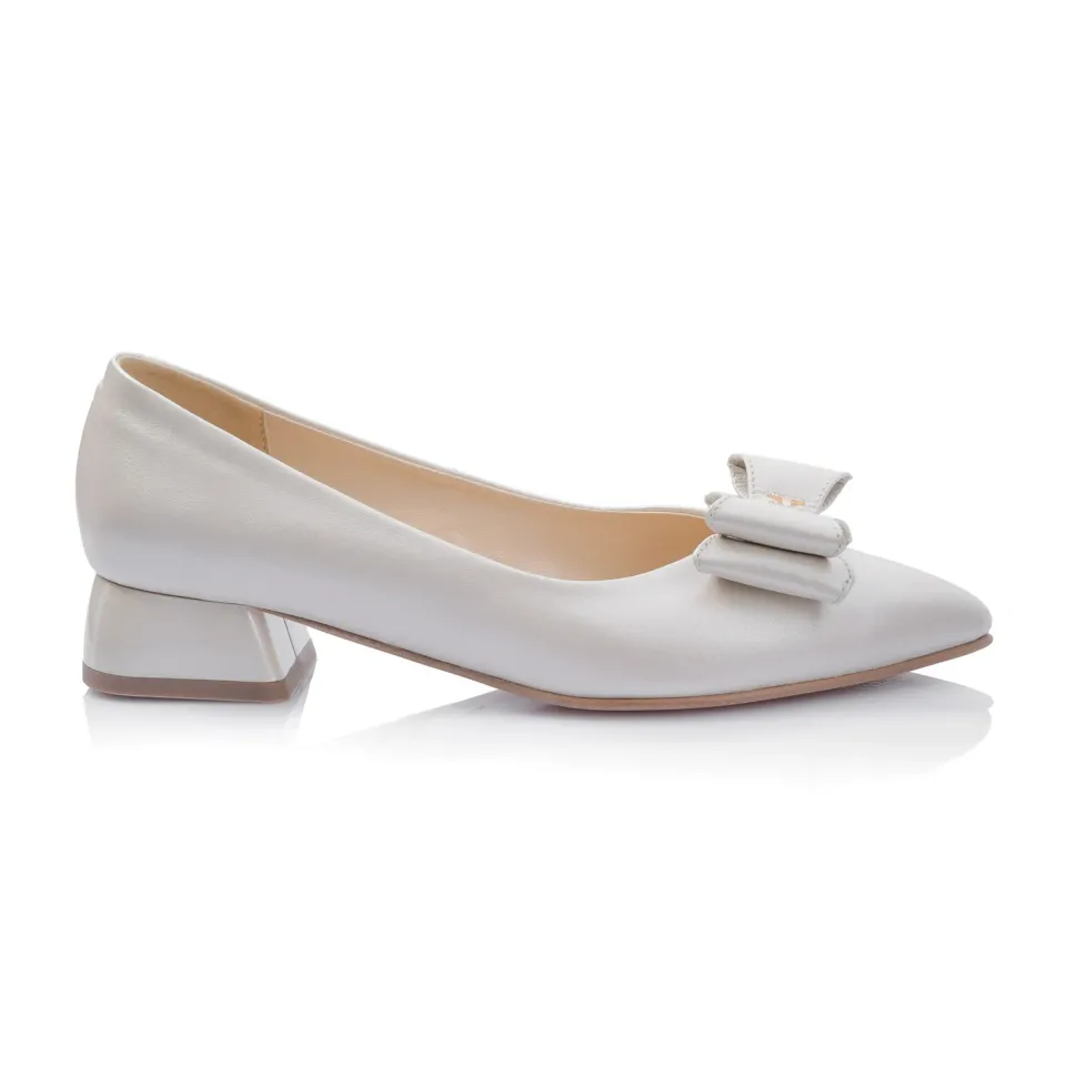 Catinca Shoes BL6 BEJ balerini damă bej box piele naturală
