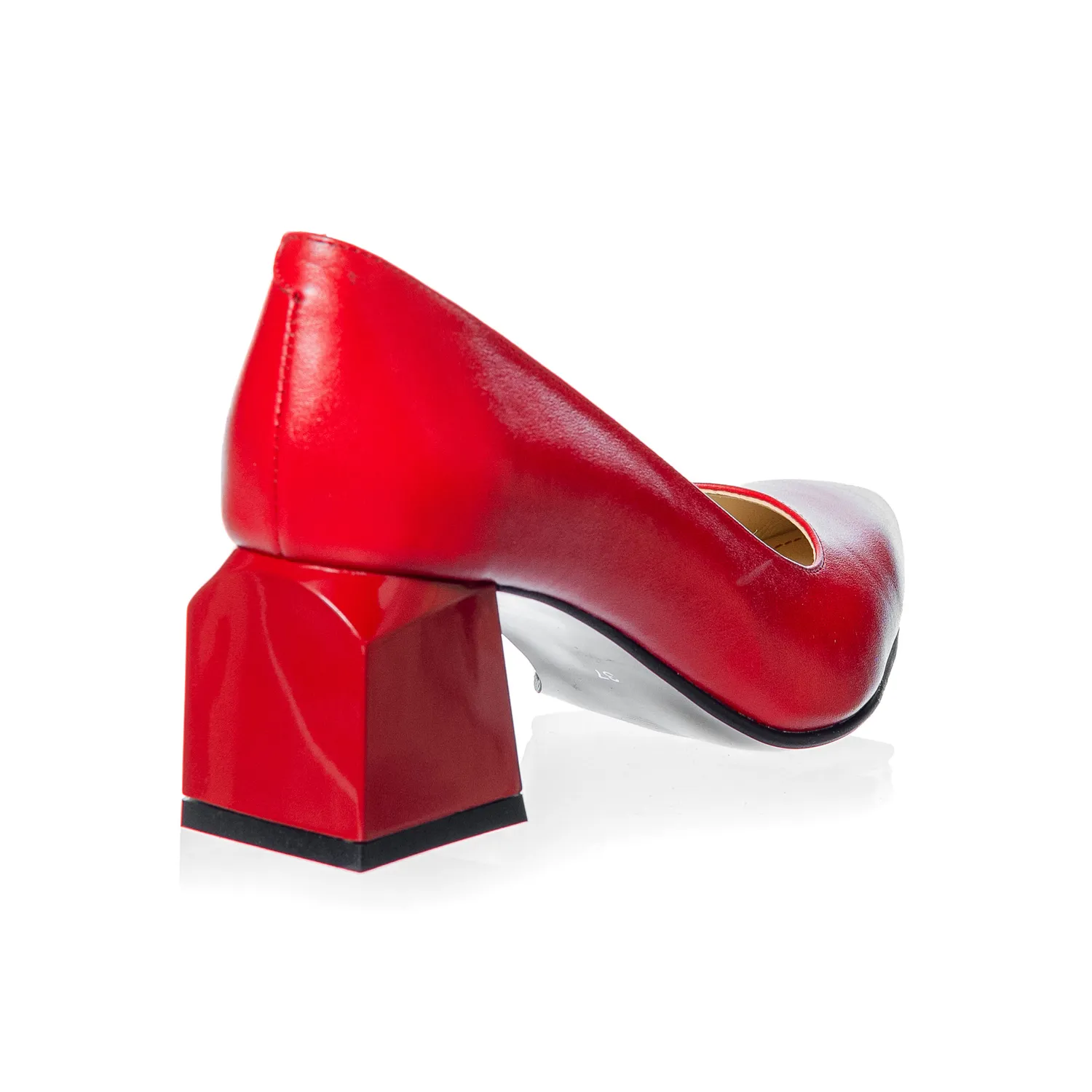Catinca Shoes A36 RB pantofi dama rosu box piele