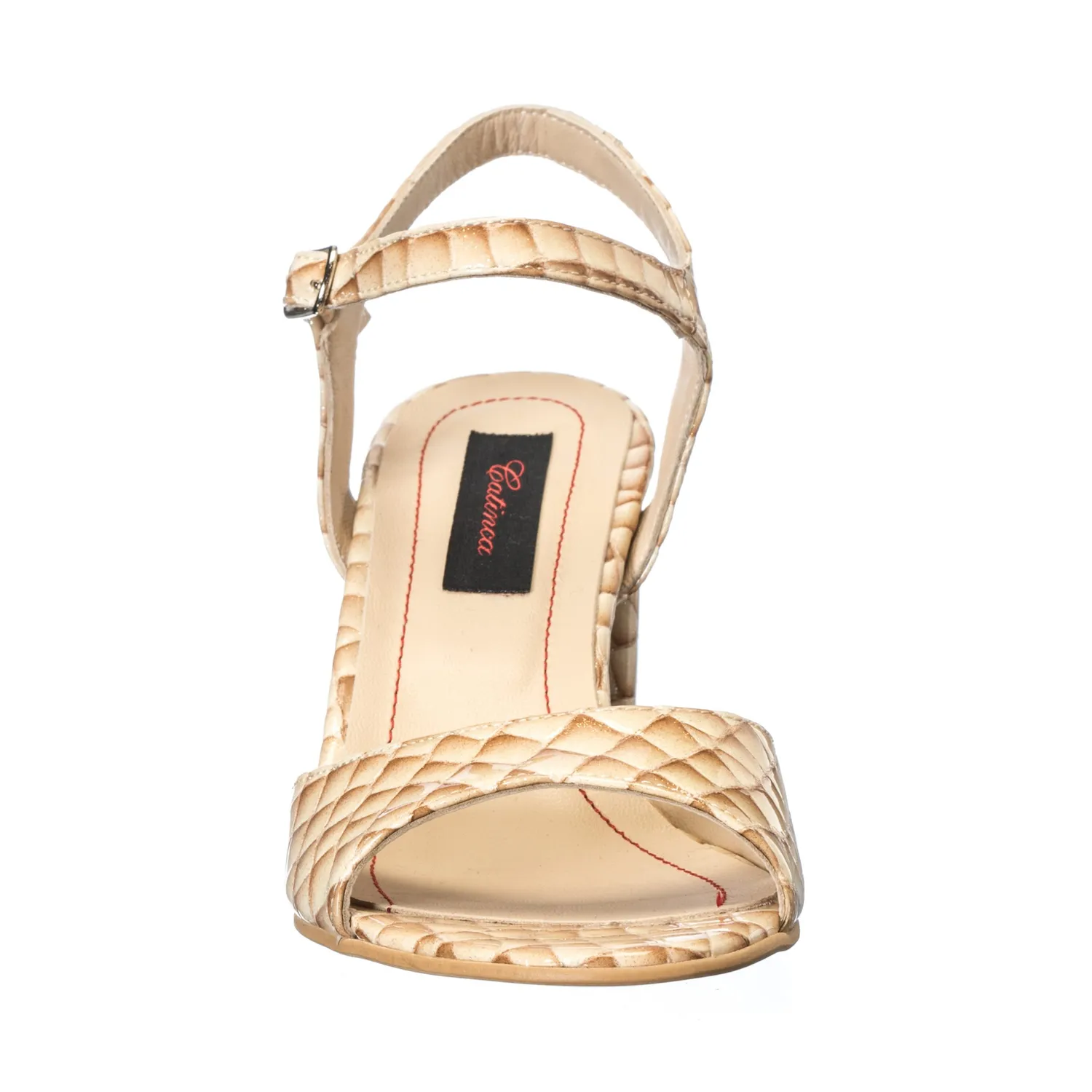 Catinca Shoes S15 MC sandale dama piele maro croco