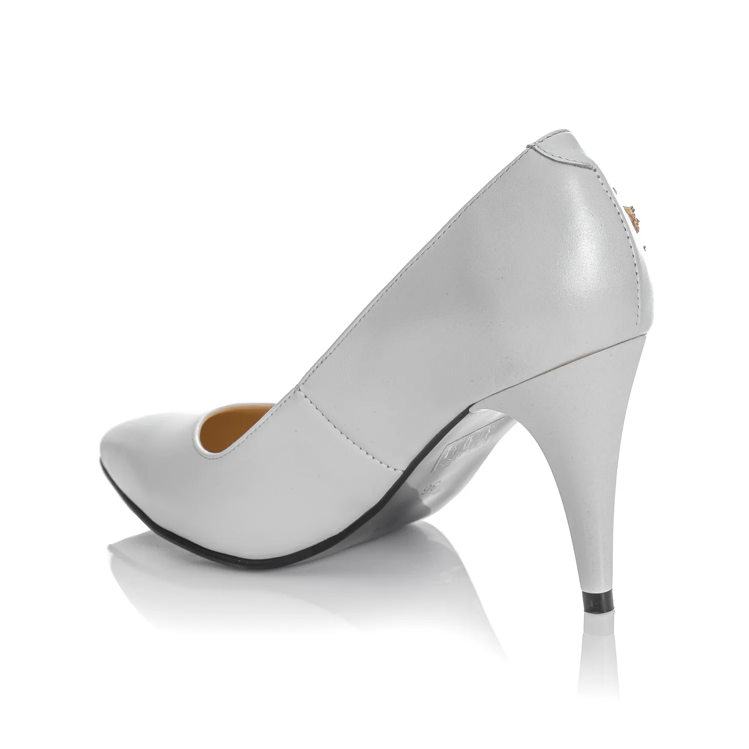 Catinca Shoes A49 AS pantofi dama piele alb sidef