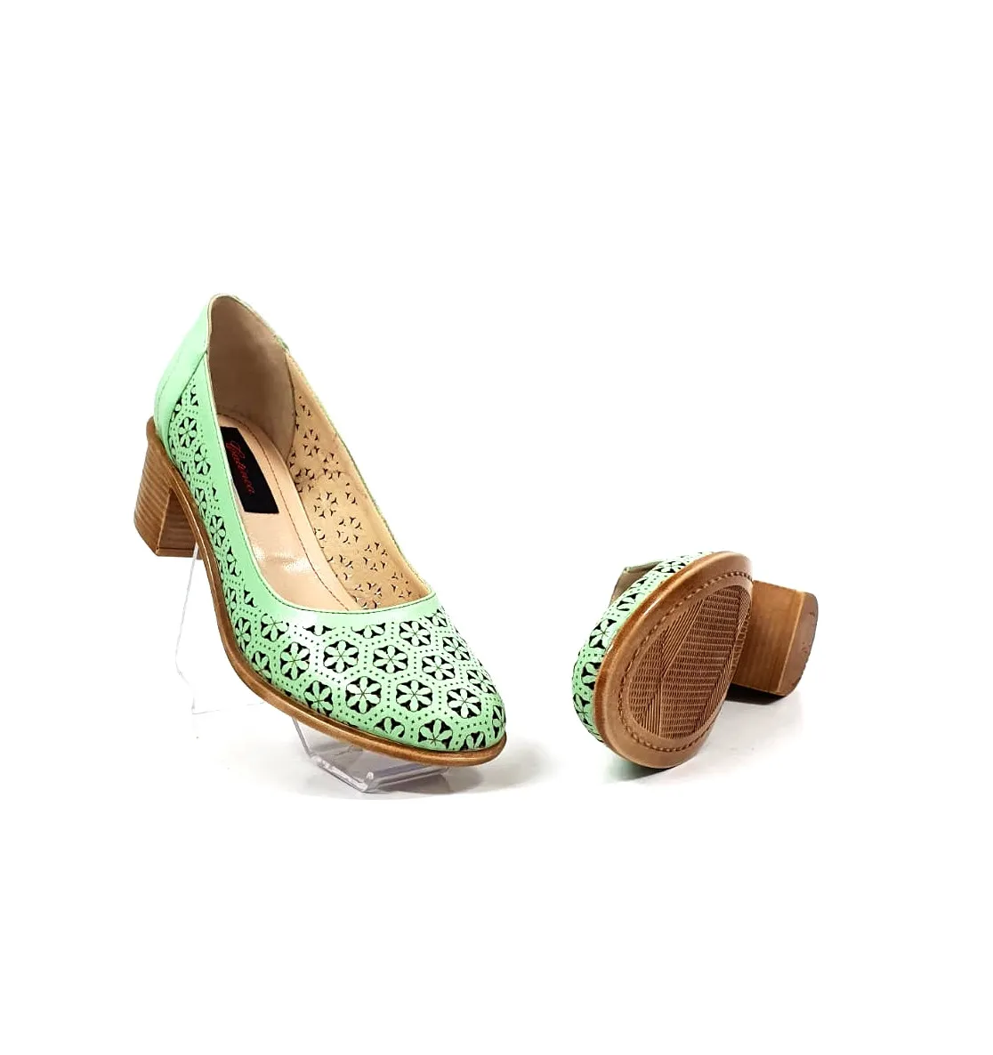Catinca Shoes T15 VN pantofi dama piele naturala vernil perforati