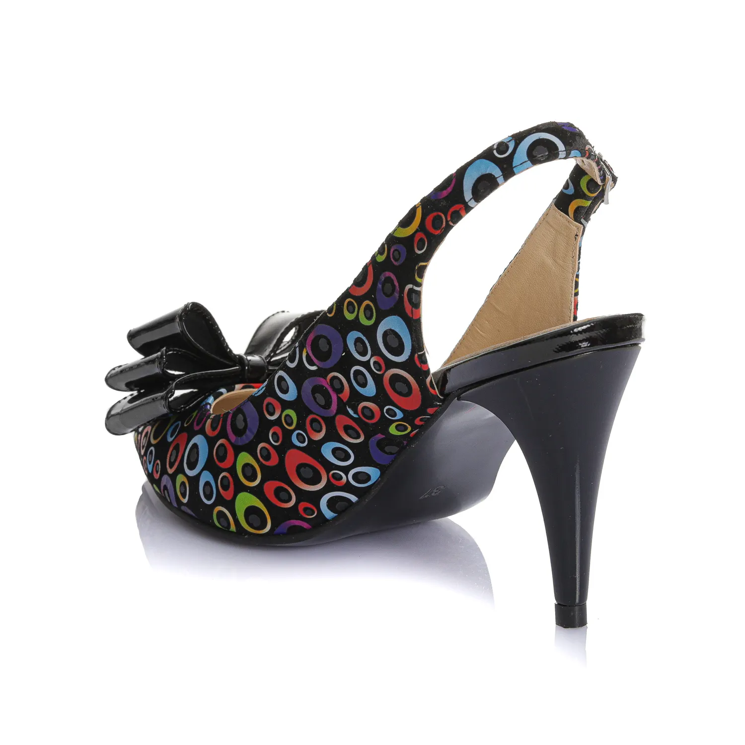 Catinca Shoes D17 sandale dama piele negru cerculete