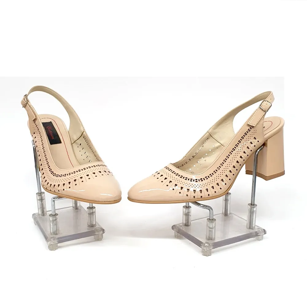 Catinca Shoes P77 LN sandale perforate piele nude