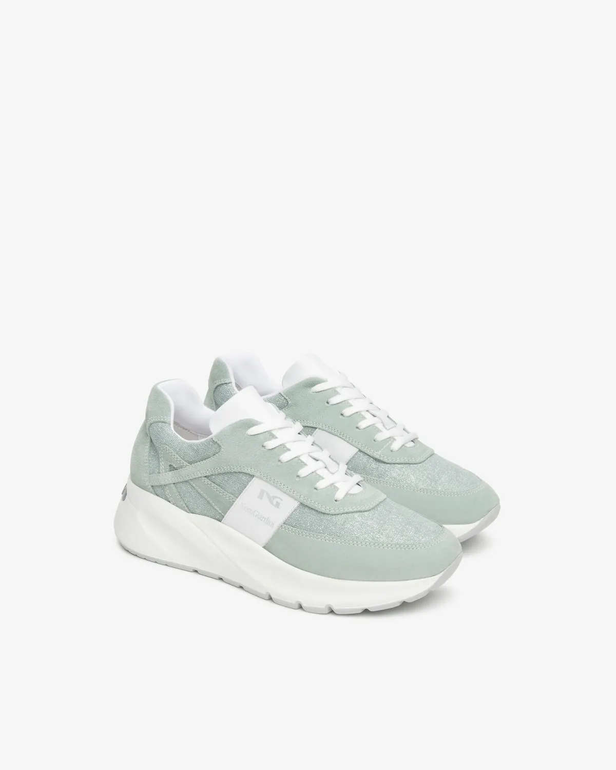 NeroGiardini sneakers dama piele intoarsa cu branț memory