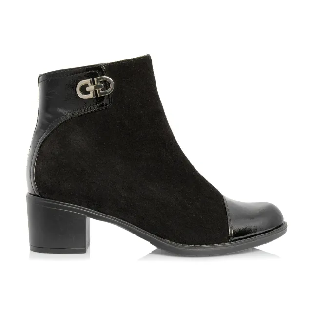 Catinca Shoes T80 NBA ghete damă piele negru box antiopa