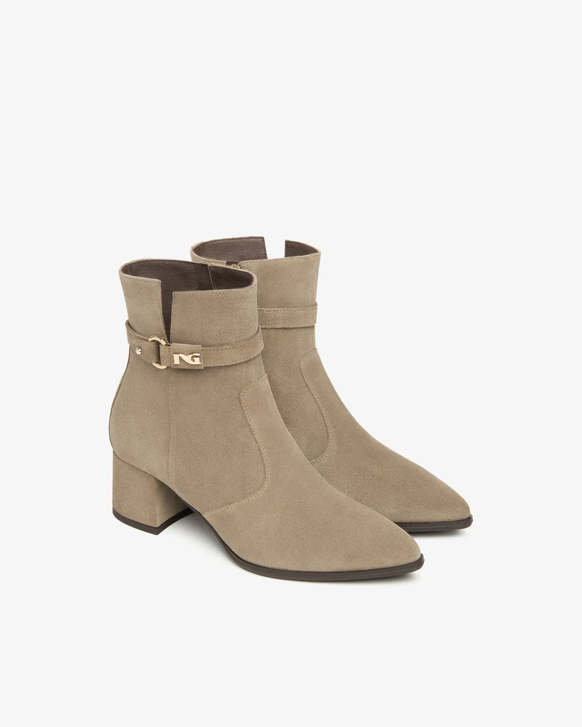 Botine dama NeroGiardini piele intoarsa toamna