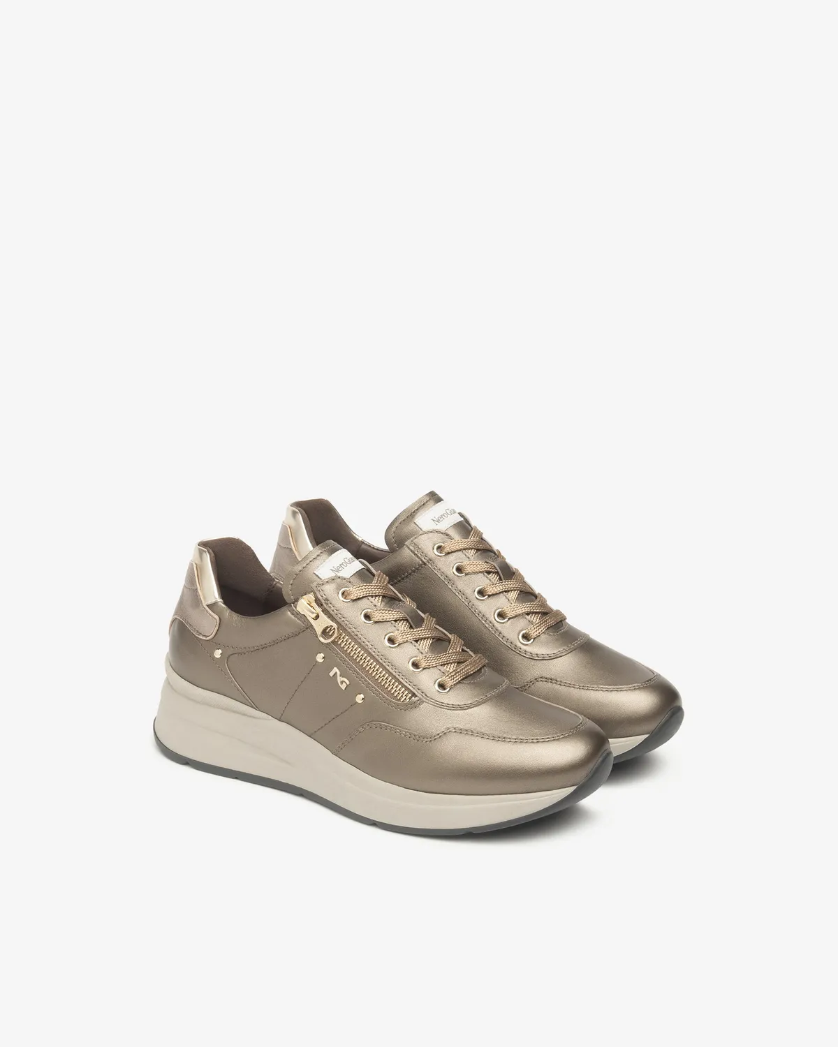 NeroGiardini sneakers damă piele cu branț memory