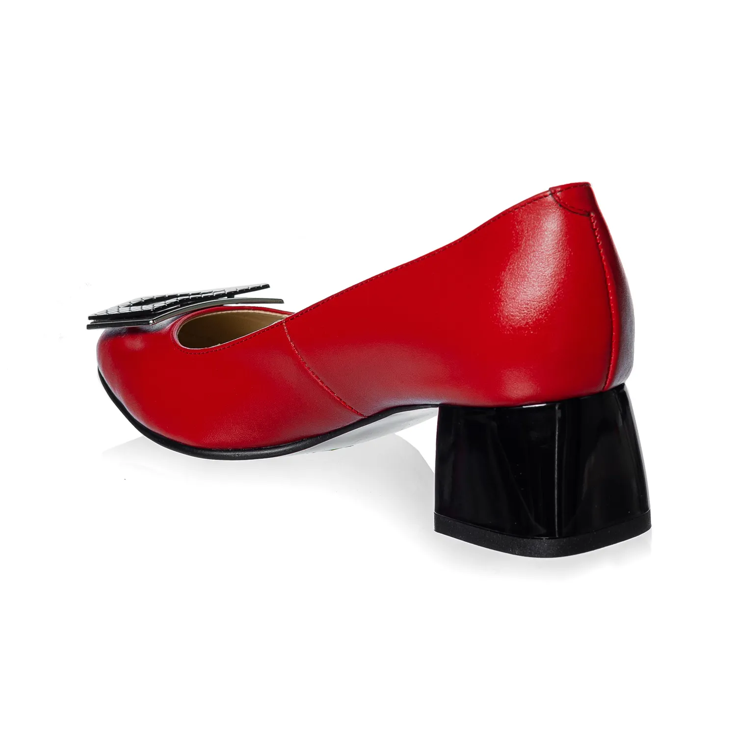 Catinca Shoes A34 RB pantofi dama piele naturala rosu box