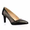 Catinca Shoes A10 NP pantofi dama piele negru pietre