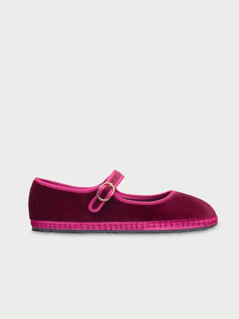 Flagelus Cinderella Ursula pantofi Mary Jane vișinii