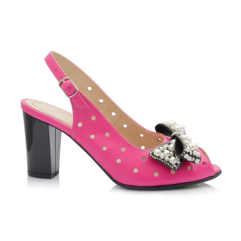 Catinca Shoes F24M ROZ sandale dama piele roz box