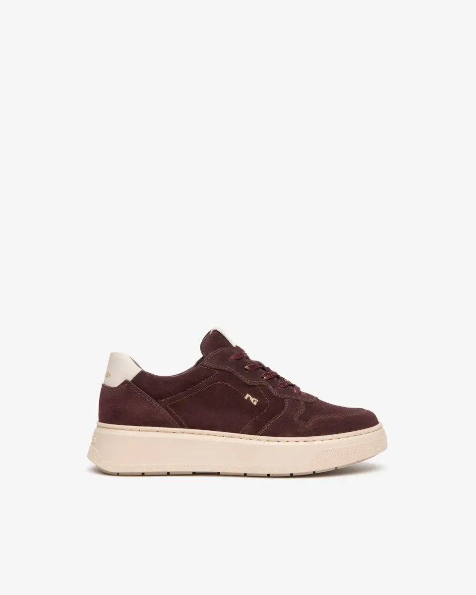 NeroGiardini Sneakers Dama Piele Intoarsa Platforma 40 mm