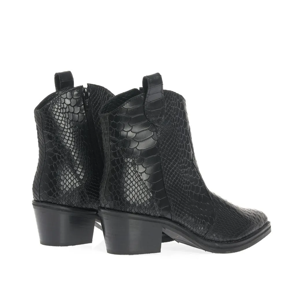 Ana Urbana Shoes Brussels ciocate negre toc mic gros