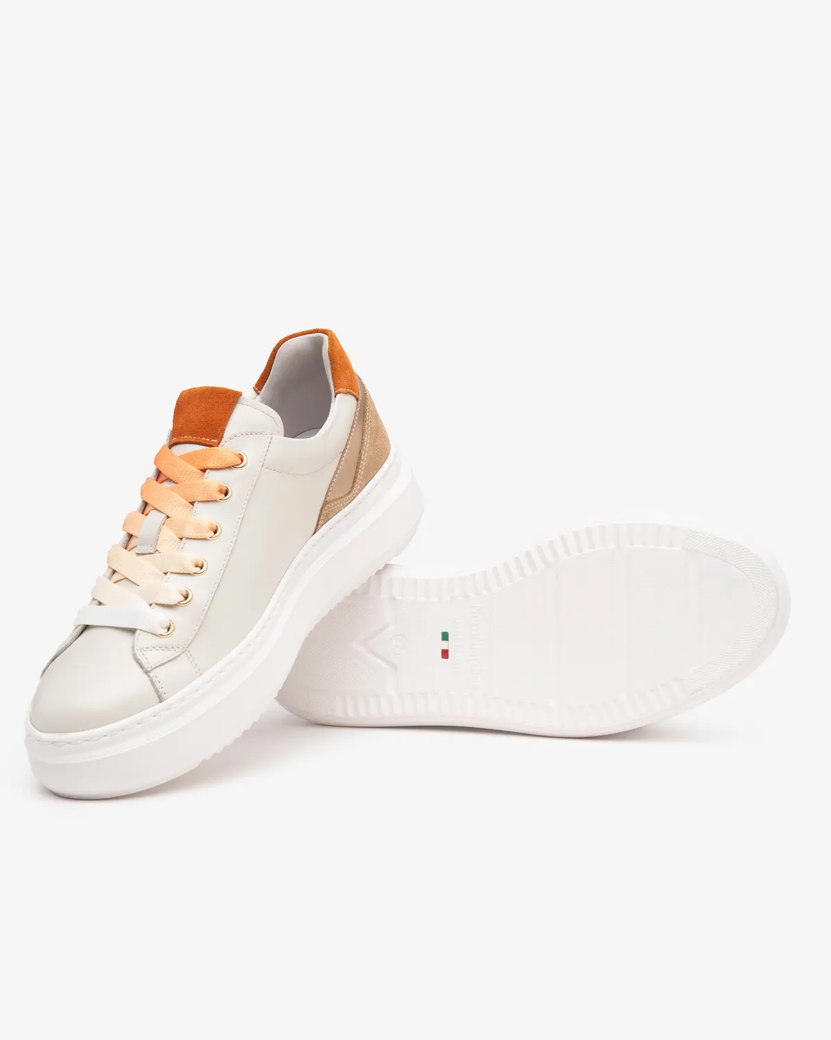 NeroGiardini sneakers piele și piele întoarsă damă