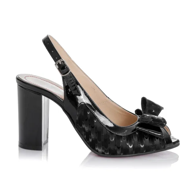 Catinca Shoes F22 N3D sandale dama piele naturala negru