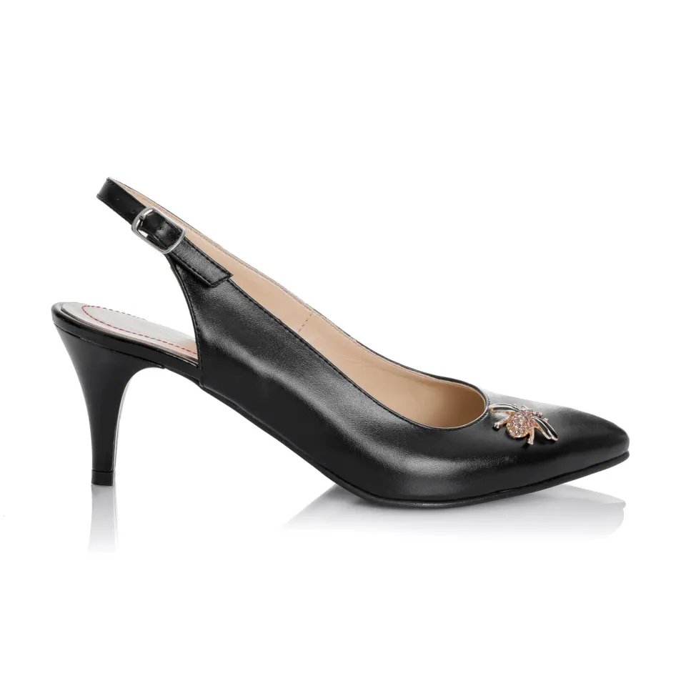 Catinca Shoes D46 N sandale dama negre piele naturala